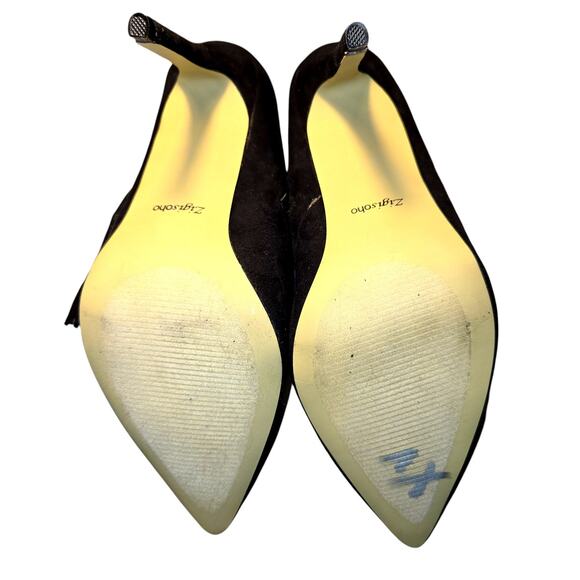 Zigisoho Black Women's Suede 4 Inch High Heel Ankle Boot Stiletto Pumps  Shoes - Picture 7 of 8